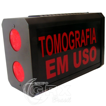 Equipamentos Radiologia - Sinaleiro Salas Raios X - Sinaleiro Luminoso Tomografia GRX 220V